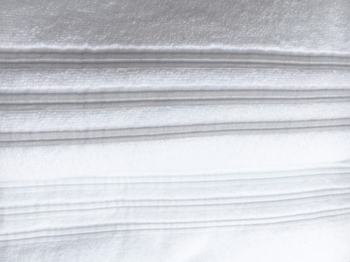 Asciugamani plissettati da 450gr a 650 gr